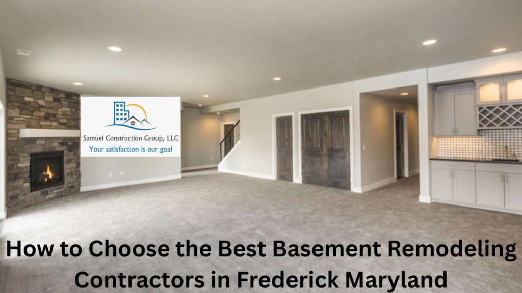 Basement Remodeling Contractors in Frederick Maryland
